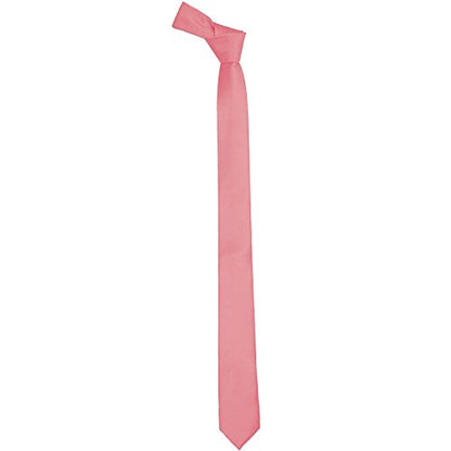 K. Alexander Skinny Ties - Multiple Solid Colors - Classic 2" width - color: Pink
