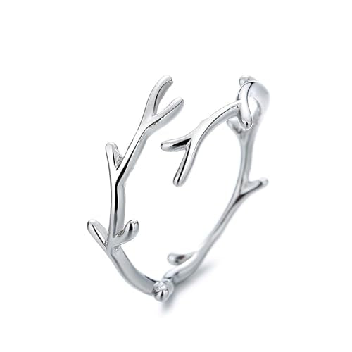 925 Sterling Silver Ring Minimalist Adjustable Rings Band Handmade Rings for Women Girls - color: 31-Color3