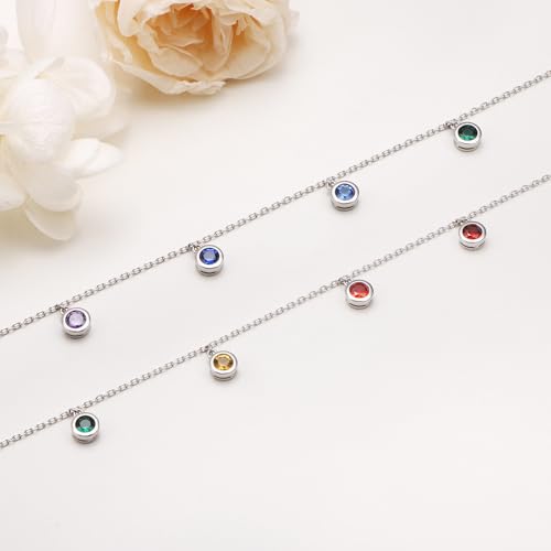 Yearace Choker Necklaces for Women S925 Sterling Silver Sideways Cross/Butterfly/Handcuffs/Infinity Interlocking/Chakra Choker Necklace Dainty Sideways Cross Necklace Jewelry Gift - style: Chakra 14+4"