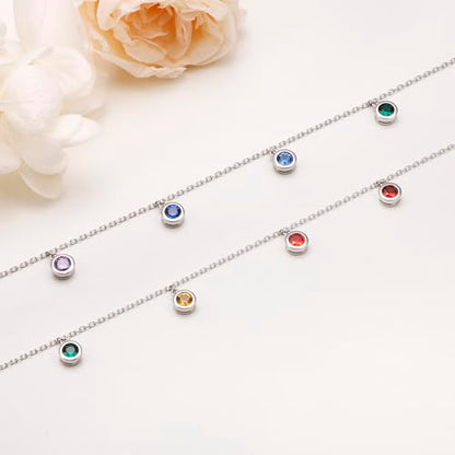 Yearace Choker Necklaces for Women S925 Sterling Silver Sideways Cross/Butterfly/Handcuffs/Infinity Interlocking/Chakra Choker Necklace Dainty Sideways Cross Necklace Jewelry Gift - style: Chakra 14+4"