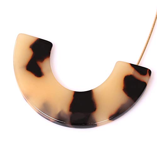 Acrylic Earrings Statement Tortoise Hoop Earrings Resin Wire Drop Dangle Earrings Fashion Jewelry For Women - color: B Leopard