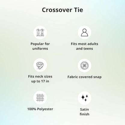 tiemart Crossover Tie - color: Pale Gold