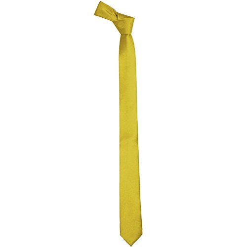 K. Alexander Skinny Ties - Multiple Solid Colors - Classic 2" width - color: Baby Yellow