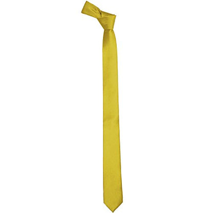K. Alexander Skinny Ties - Multiple Solid Colors - Classic 2" width - color: Baby Yellow