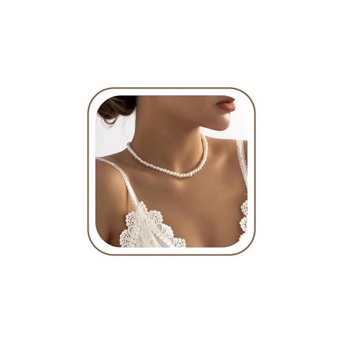 Pearl Backdrop Necklace for Wedding - Elegant Imitation Pearl Choker with Long Back Chain Jewelry for Backless Dress, Minimalist Bridal Body Chain for Women, Summer Beach Party Accessories