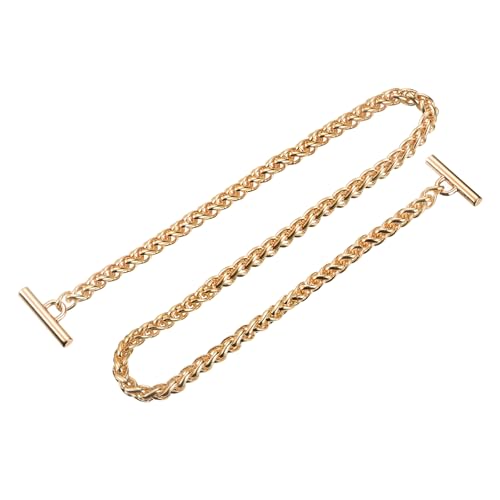 uxcell Iron Flat Chain Strap, 39" Handbag Chains Accessories Purse Chain Straps with Toggle Clasps for Shoulder Bags Cross Body DIY, Gold Tone - color: Gold Tone, size: 39"