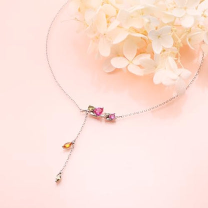 Ladytree S925 Sterling Silver Dainty Simple Choker Necklace,Rolo Chain,Adjustable 13 inches to 16 inches - style: 15_Rose Choker