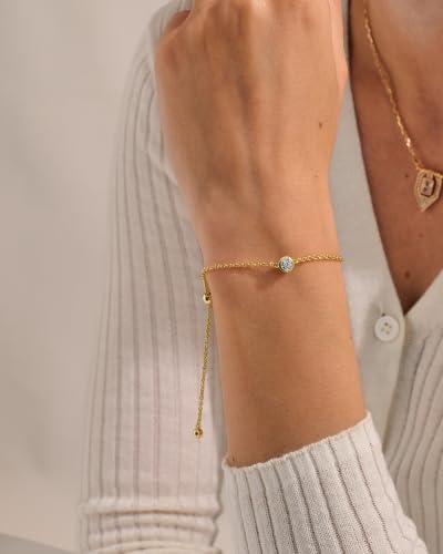 Shinybox Gold Chain Bracelets for Women 14K Gold Filled Dainty Chain for Daily Wear