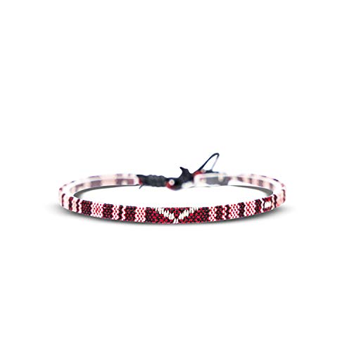 Made by Nami Surfer Anklet for Men and Women Waterproof and Adjustable Surfer Ankle Bracelet String Ankle Bracelet Beach Accessory for Ethnic Hippie Style - color: Ruby Red