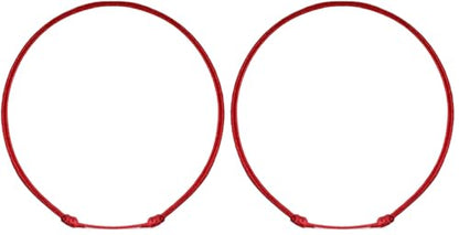 Red String Anklet for Women Men Teen - Ankle Bracelet Surfer Beach Anklets Cord Waterproof Adjustable Jewelry Unisex Summer Accessories Protection Talisman Good Luck - size: 8" min length - 16" max length (Pack of 2)