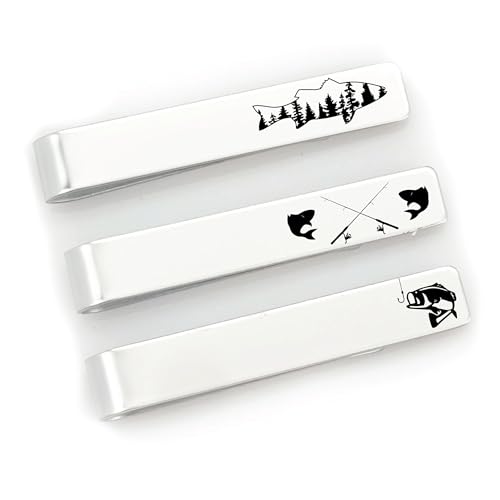 Men’s Stainless Steel Tie Clip Set – Set of 3 Classic Tie Bars – Durable, Rust-Resistant Dress Accessories for Work, Weddings & Everyday Wear