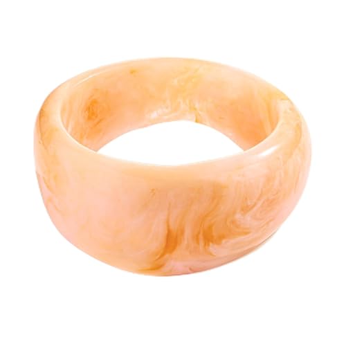 Chunky Acrylic Bangles Bracelets For Women Geometric Acrylic Resin Acetate Mottled Wide Bangle Bracelet Statement Colorful Bangles for Party - color: 04-wide bangle