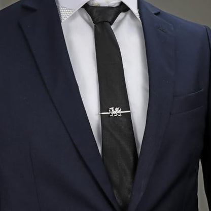 HAWSON Various Tie Clips for Men Unique, Funny Novelty Mens Tie Bar, Personalized Tie Pins for Men, Theme Wedding Party Gifts - style: Welsh Dragon
