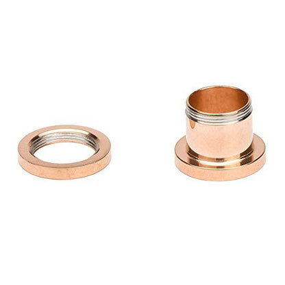 18PCS Ear Tunnels Kit Stainless Steel Screw Fit 14G-00G Gauges Plugs Set Double Flared Stretcher Expander Body Piercing Jewelry - color: Rose Goldtone