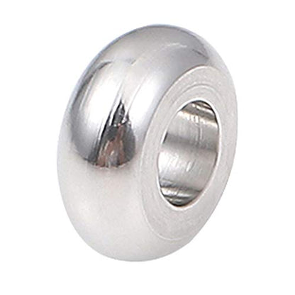 Stainless Steel Spacer Beads 6x3mm Rondelle Loose Charm Caps Beads for DIY Jewelry Making 100pcs with 2.5mm Hole - color: 6x3mm 2.5mm