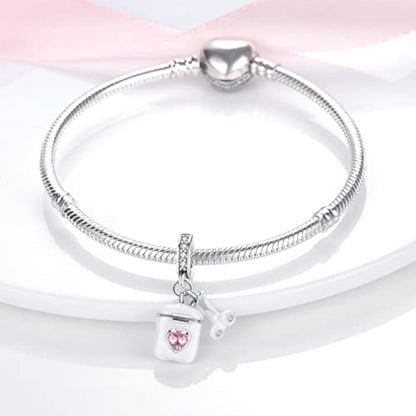 MULA 925 Sterling Silver Charms for Bracelets and Necklace Family Pendants | Airplane Travel Dangle Beads Family Tree Jewelry Charms for Women - color: A-Wireless Earbuds Charm