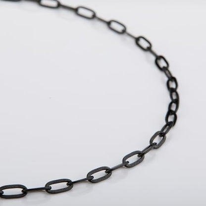 UMAOKANG 32.8 Feet Black Paperclip Chain for Jewelry Making Black Plated Brass Jewelry Chain Roll Handmade Necklace Bracelet DIY Jewelry Chains Bulk - color: Black Paperclip