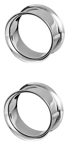 Forbidden Body Jewelry Ear Gauges, Ear Tunnels, Tunnels For Ears, Surgical Steel Mirror Finish Double Flared Tunnel Plug Earrings - style: 2pcs: 32mm (1&1/4")