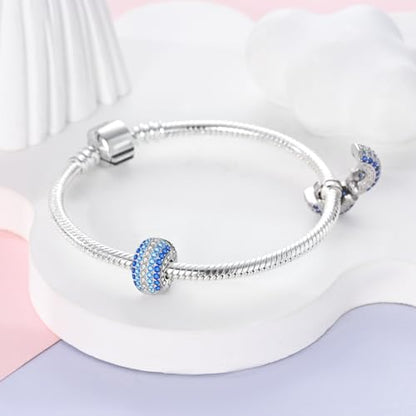 Pandach 925 sterling silver Clip Spacer Charm for Bracelet Clip Lock Stopper Bead Spacer European Openable Beads 2Pcs - style: 2-KJC1140