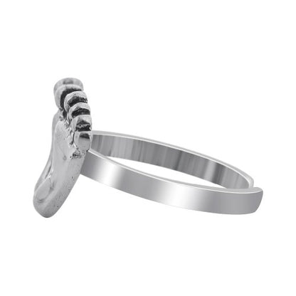 Gem Avenue 925 Sterling Silver Toe Rings Collections – Beach, Celtic, Heart, Dolphin, Flower & More Designs for Women – Elegant Adjustable Summer Jewelry - style: Style 19