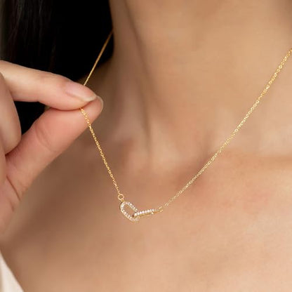 Evabelle Gold Layered Necklace for Women Trendy Jewelry 14K Real Gold Plated Chunky Chain Stackable Necklaces Dainty Choker Necklaces Rectangle Square Pendant - color: Gold Necklace 06