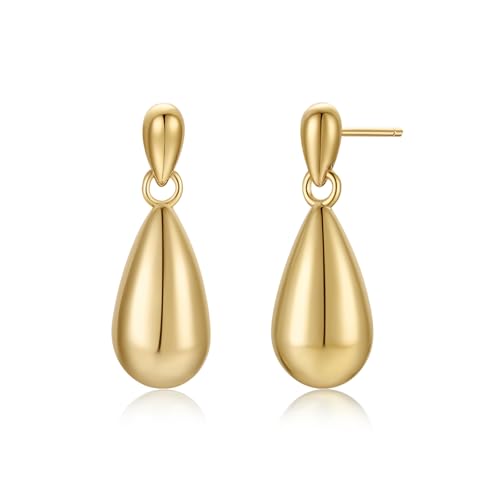 Green Crystal huggie gold hoop earrings for women Girls,14K Gold Plated with 925 Sterling Silver Post color Cubic Zirconia dainty cute Earrings| CZ Stud Earring - color: Mini Teardrop Earrings