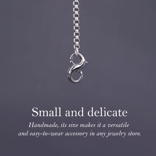 2pcs Double Open Lobster Clasp, Jewelry Repair Kit - 925 Silver Plated Necklace Clip for Necklaces, Bracelets or Jewelry