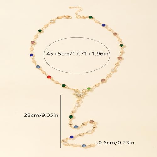 Bar-Chain Necklace for Women Y-Shaped Chains Dainty Layered Jewelry Long Chain Necklace for Prom and Special Occasions Fashion Accessory for Women's Fashion