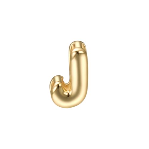 Initial Pendant Gold DIY Name Necklace Accessories Suitable for 1mm Chain - style: Letter-J