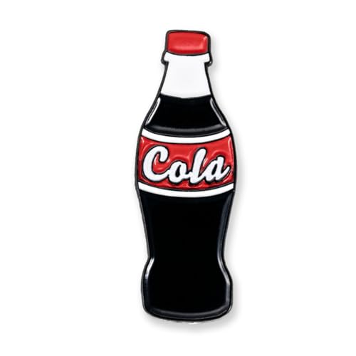 PinMart's Retro Enamel Pin – Vintage 70s, 80s, and 90s Lapel Accessory for Backpacks, Hats, Bags, Jackets – Cute Decorative Rock Band Pins for Collectors & Gifts - size: 5 Pack, style: Retro Cola