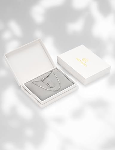 S925 Sterling Silver Chain Necklace for Women, 18 inch Adjustable, Classic, Fashionable, Versatile, Unique Safety Buckle Design, Silver Necklace Gift - color: White Gold