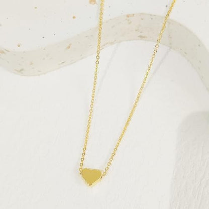HERIER Cute Heart Necklace Dainty 18k Gold Plated Tiny Heart Pendant Choker Necklaces Small Gold Love Open Heart Chain Necklace for Women Simple Gold Necklace for Women Trendy Jewelry - color: Tiny Heart Necklace-Gold