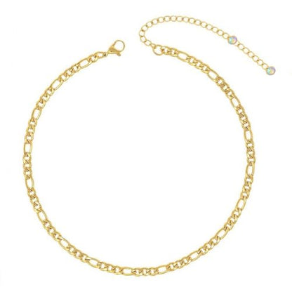 VAMA FASHIONS Adjustable 18K Gold Plated Figaro Chain Ankle Anklet Leg Toes Foot Payal Heel Anklets Bracelet Chains For Women