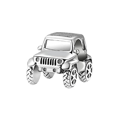 Family Love Mother Daughter Grandma Charm 925 Sterling Silver fits Bracelets Necklace Pendant Bead Charms Jewelry Gift for Women Family Friends - color: Car Charm