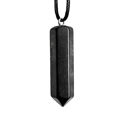 Shungite Pendants - Various Geometric Shapes - Authentic Stone - Certified - style: Fortitude