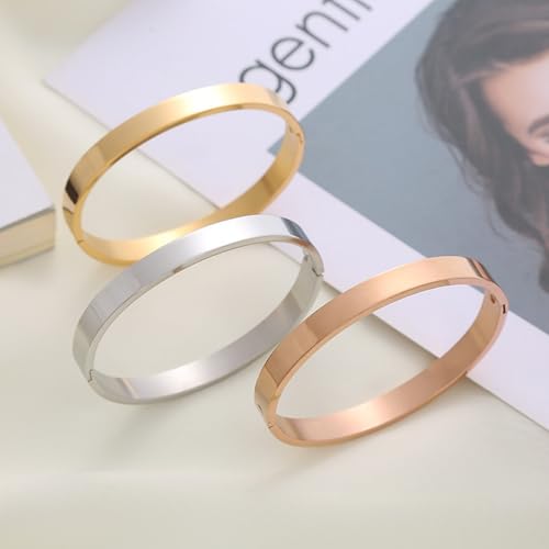 18K Gold Bangle Bracelets for Women 925 Sterling Silver Bracelets Bracelets Adjustable Boho Bracelets Stackble Cuff Bangle Bracelets for Men Women Chunky Gold Bangle Open Cuff Bracelets Christmas Gift - color: Bracelets-24
