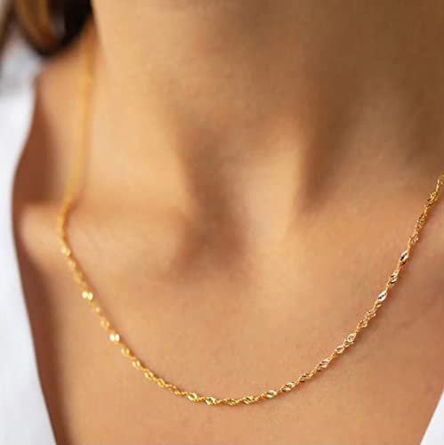 Herringbone Choker Necklace Set Double Layer Snake Chain Herringbone Chain Necklace Layering Necklace Set Cuban Chain Necklace for Women - style: Layered 1.5 Snake+new rope-GD