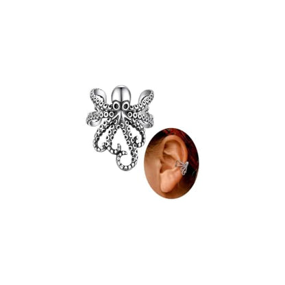 FaithHeart Sterling Silver Ear Cuff Earrings for Women Non Piercing | Hypoallergenic S925 Pure Silver Ear Cuff, Cilp on Cartilage Earrings Adjustable Fake Earrings, Lightweight Ear Cuffs - color: Silver