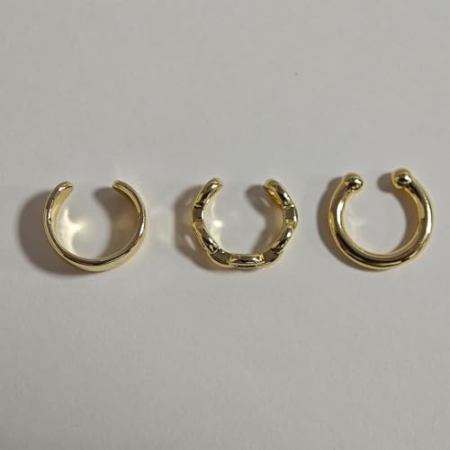 Ear Cuff Earrings for Women Chunky Ear Cuffs Non Piercing | Clip on cartilage earrings helix fake earrings jewelry trendy stuff christmas gift stocking stuffers - color: F
