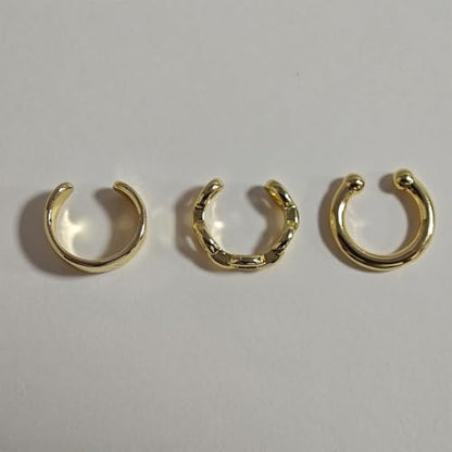 Ear Cuff Earrings for Women Chunky Ear Cuffs Non Piercing | Clip on cartilage earrings helix fake earrings jewelry trendy stuff christmas gift stocking stuffers - color: F