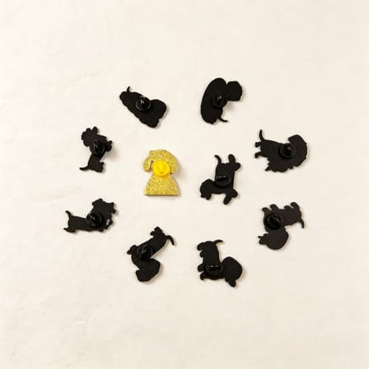4/6/9/10/12/16/20PCS Cute Enamel Pins Bulk Set, Art Aesthetic Lapel Brooches, Humorous Quote Pins for Backpacks Jackets Hats Bags, Novelty Cool Badges for Women, Men, Teens, Kids - style: 10pcs Dachshund