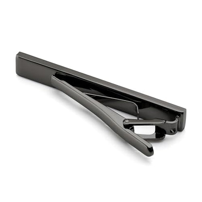Jovivi Personalized Custom Tie Clip Bar for Men Engraved Tie Clips Pin, Groomsmen Mans Fathers Day Wedding Gift - color: Engraving(Mix-colors 3pcs)