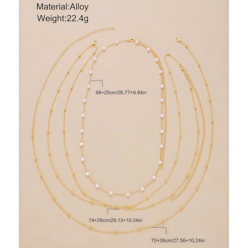 Waist Chains for Women 14K Gold Plated Adjustable Layered Belly Chain Dainty Cuban Waist Beads Body Chain Bikini Beach Jewelry Belts Gifts - color: Gold03