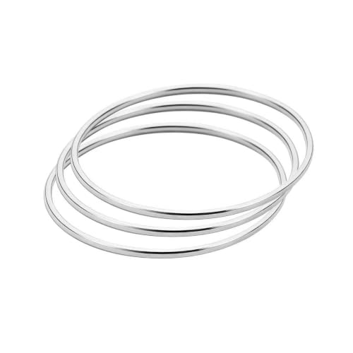 White Silver Bracelet Bangle Stainless Steel Luxury Bracelet Jewelry Set For Men Women's