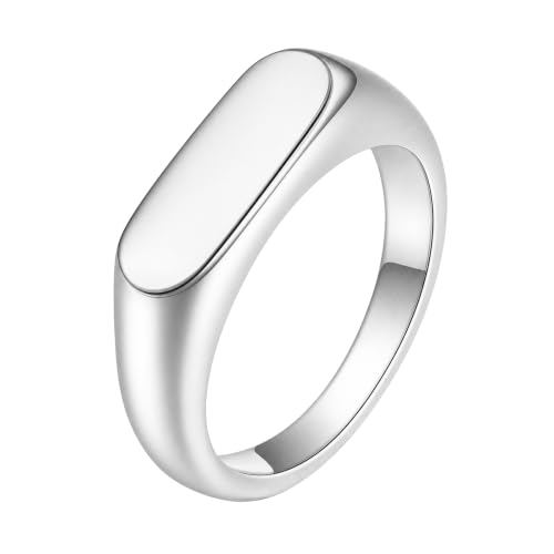 PCY Stainless Steel Gold Plated Men Women Band Ring - color: 6mm Silver CYJ
