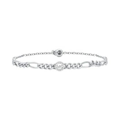 Michael Kors Women's Logo Figaro Chain Bracelet (Model: MKJ8688040B)