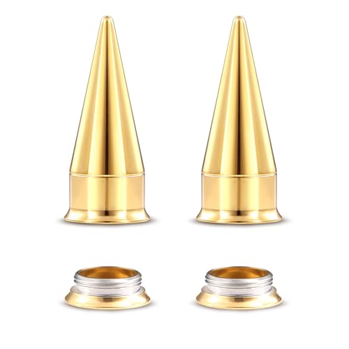 Piercing Taper Stretching 2 in 1 Ear Tunnel Gauges Stretcher Stainless Steel Internally Threaded Plugs Gauge for Ears Women Men 1G 7mm - color: Gold, size: 13mm ( 1/2" )
