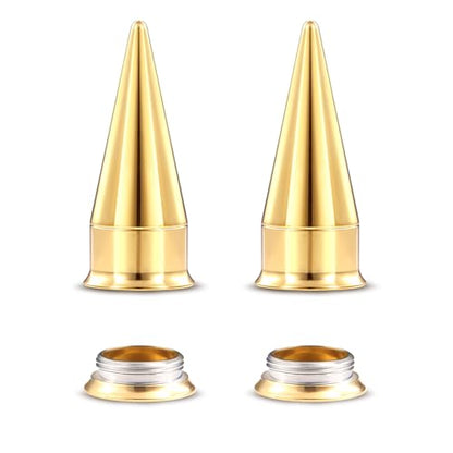 Piercing Taper Stretching 2 in 1 Ear Tunnel Gauges Stretcher Stainless Steel Internally Threaded Plugs Gauge for Ears Women Men 1G 7mm - color: Gold, size: 13mm ( 1/2" )