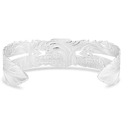 Montana Silversmiths Made in the USA Western Lifestyle Women's Cuff Bracelet - style: Freedom Feather