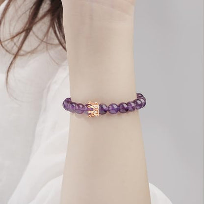 JoycuFF Woman Birthday Gifts Idea Friendship Gifts For Women Best Friends Besties Aunt Female Mom Daughter Granddaughter Gf Anniversary Christmas Graduation Healing Stone Crown Gifts For Her - style: 2.Best Friend Bracelet-Dream Amethyst